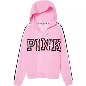 VS Pink lace up Hoodie